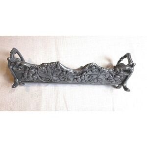 Arthur Court Grape‎ Leaf Cracker Serving Tray Dish Embossed Metal Vintage